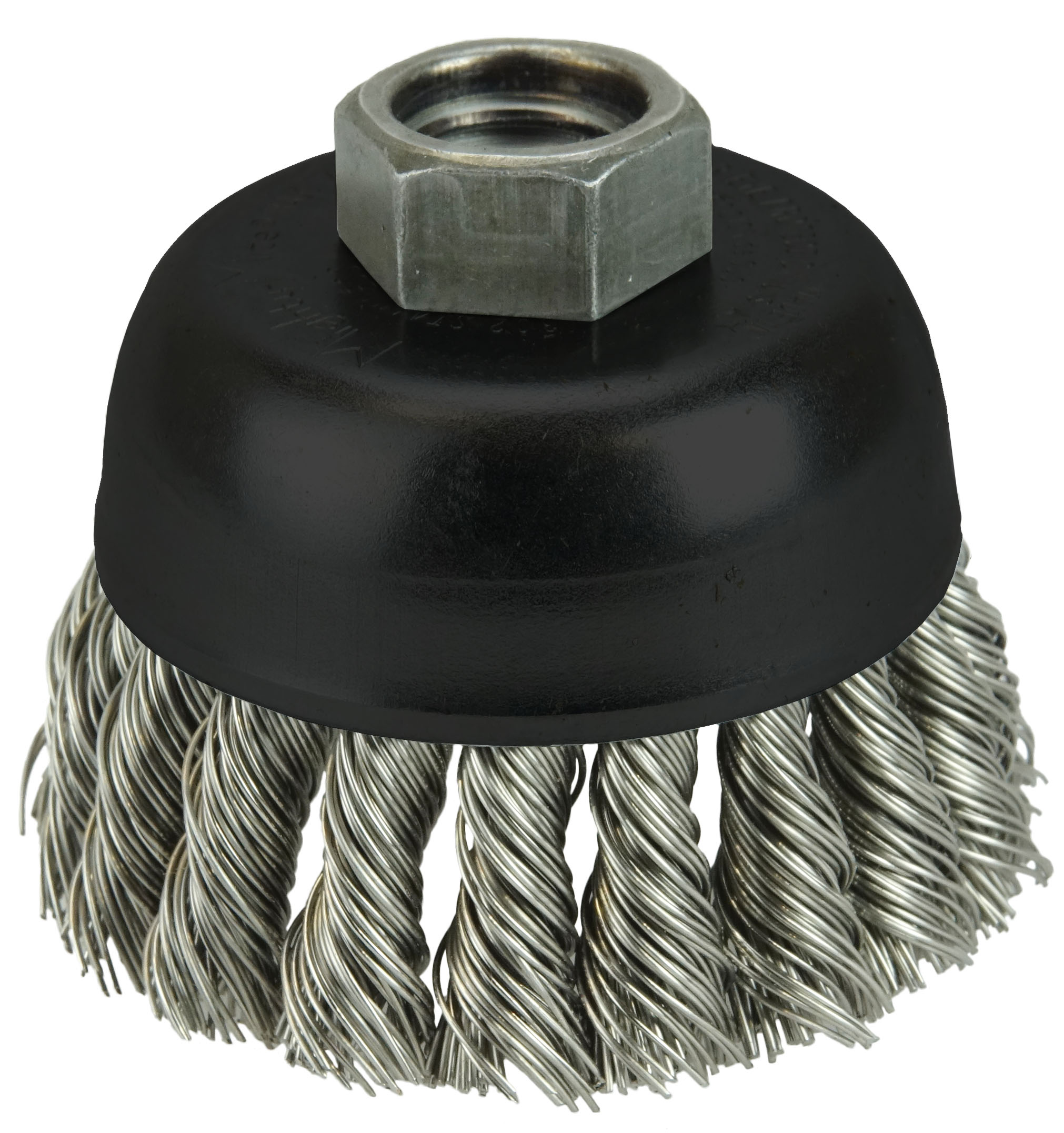 1 3/4 Crimped Wire Utility Cup Brush .0118 Steel Fill, 1/4 Stem